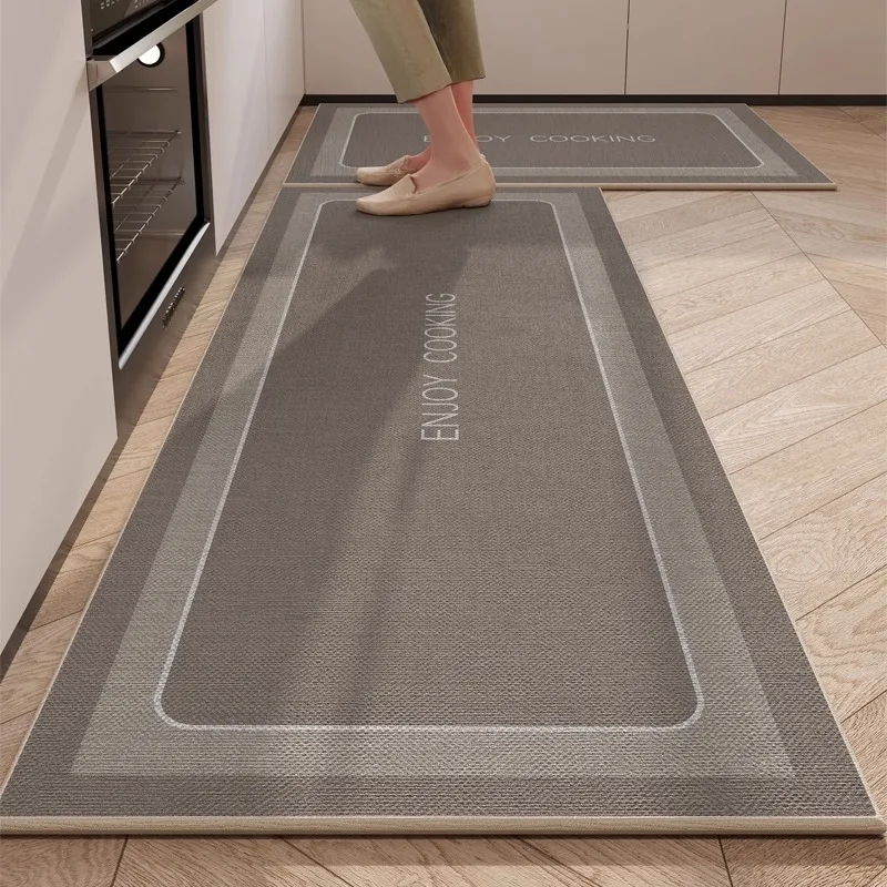 

Kitchen Rug TPR Non-slip Foot Mat Soft Anti Slip Wear Resistance Carpet Entry Hallway Long Rugs Laundry Room Carpets 러그 מַרבַד