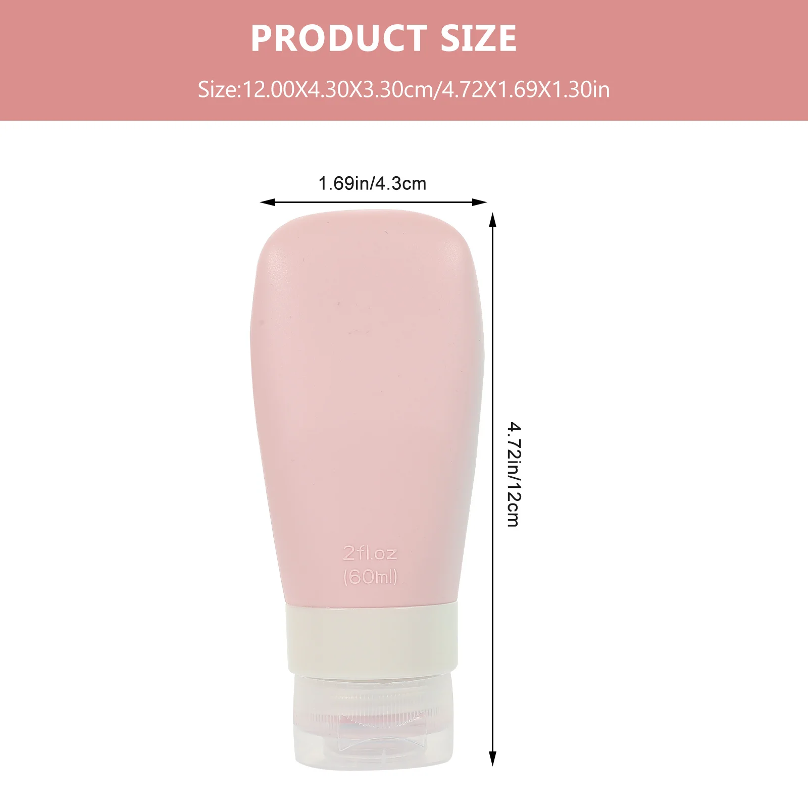 مجموعة واحدة من زجاجات التعبئة الفرعية المصنوعة من السيليكون، موزع لوشن السفر المحمول، زجاجات صغيرة قابلة لإعادة الملء مانعة للتسرب للشامبو #4