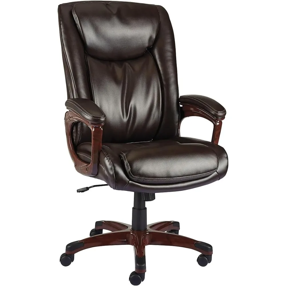 2263720 Westcliffe Bonded Leather Managers Chair Brown