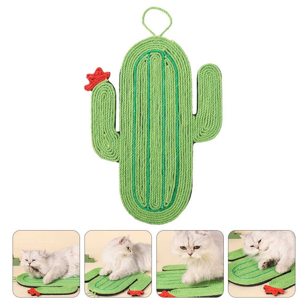 

Cat Mat with Spikes Outdoor Scratching Post Toy Kitten Scratcher Litter Sisal Pad