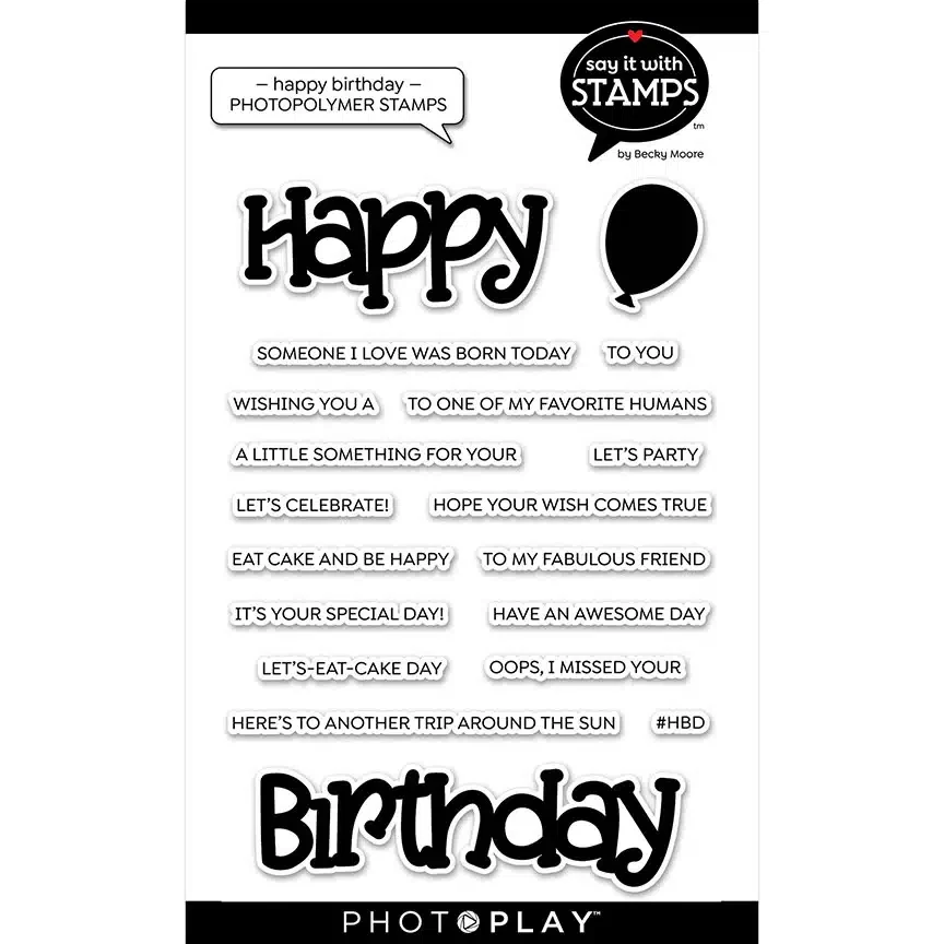 Happy Birthday Sentiments Clear Stamps February Newest 2023 Scrapbooking Cutting Dies Frames Card Craft