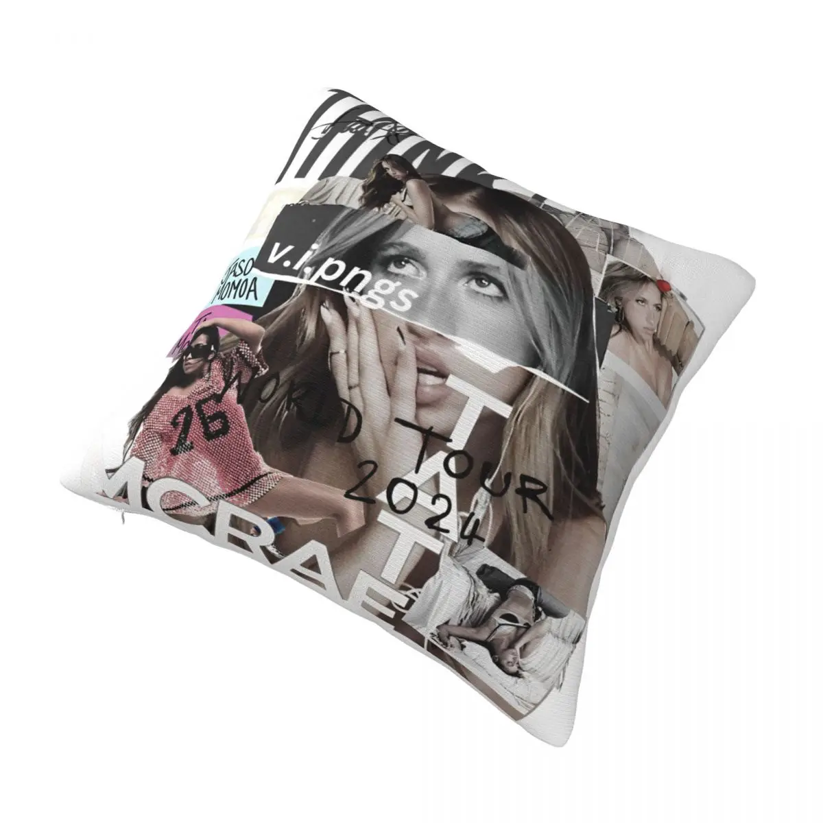 2024 Think Later World Tour Tate Mcrae Concert Pillowcase Accessories Cushion Cover Throw Pillow Cover Zippered Multi Size