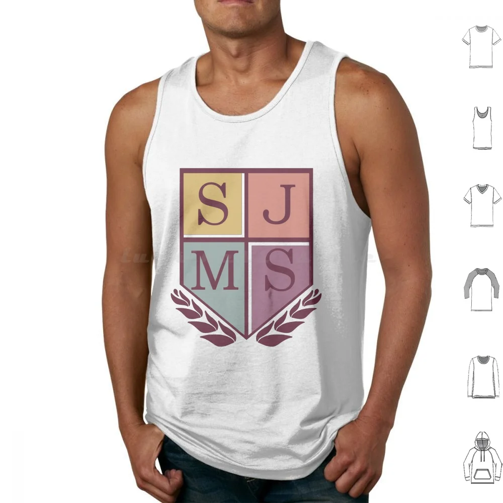 Sjms Logo Tank Tops Vest Sleeveless Amphibia School Logo Anne Boonchuy