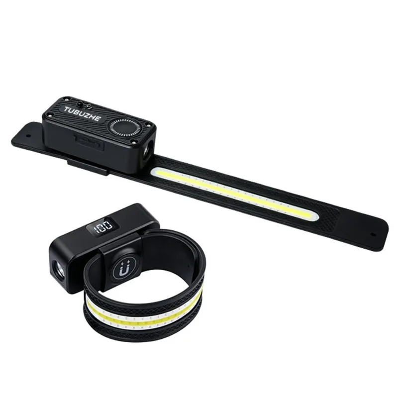 Highly Bright Headlight Super Bright Night Running Light COB Floodlight Ultra Light Magnetic Bracelet Lamp Red Blue USB LED