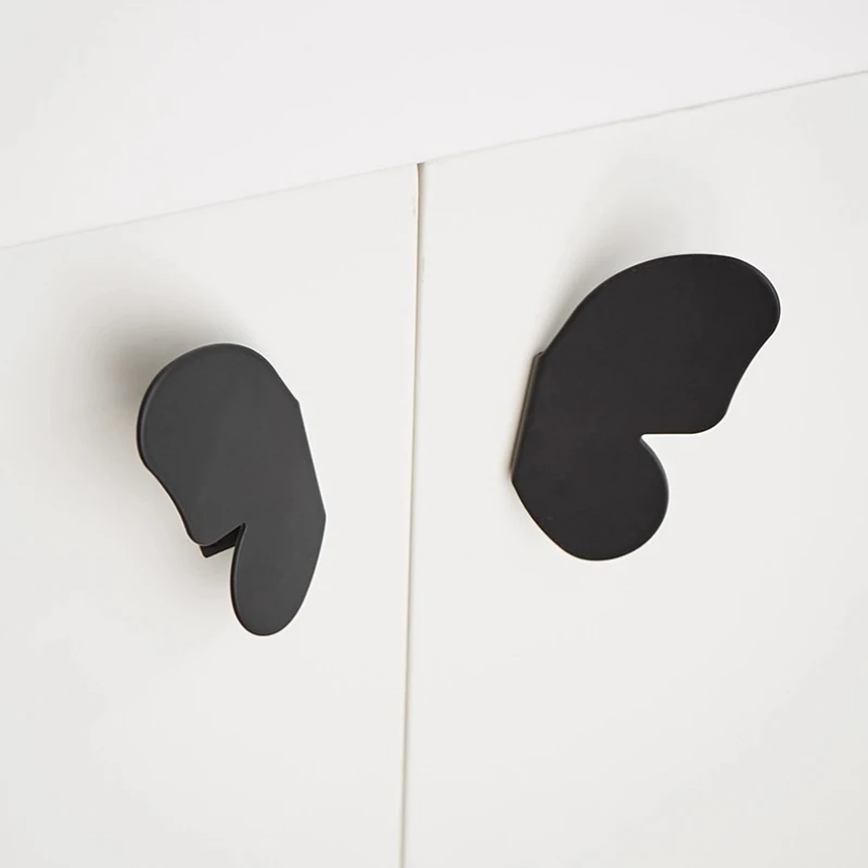 Einfarbiger Schmetterlings-Schrankgriff für Kinderzimmer, Nordischer Luxus-Schubladengriff für Kleiderschrank und Möbel – Detail 6