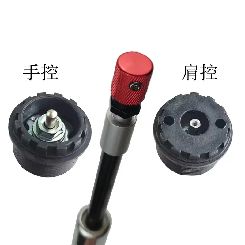 Mountain bike front oil pump shoulder-controlled wire-controlled damping rod oil rod aluminum alloy oil pressure rod front fork