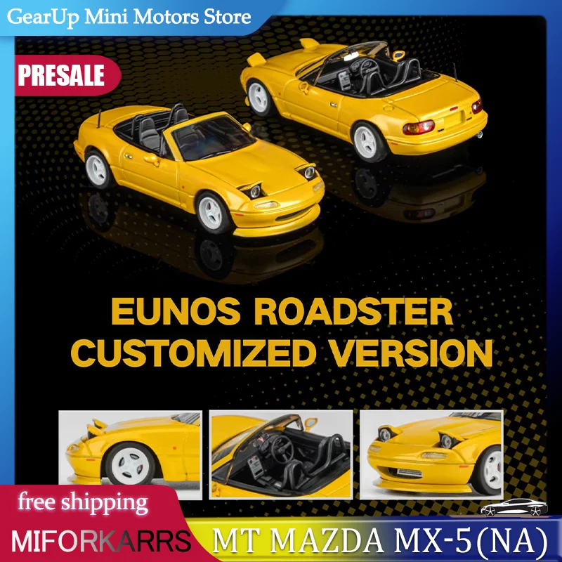 

New Microturbo 1:64 Mazda MX-5(NA) Alloy Miniature Diecast Model Mazda MX-5(NA) Sports Car Model Toys Kids Gift