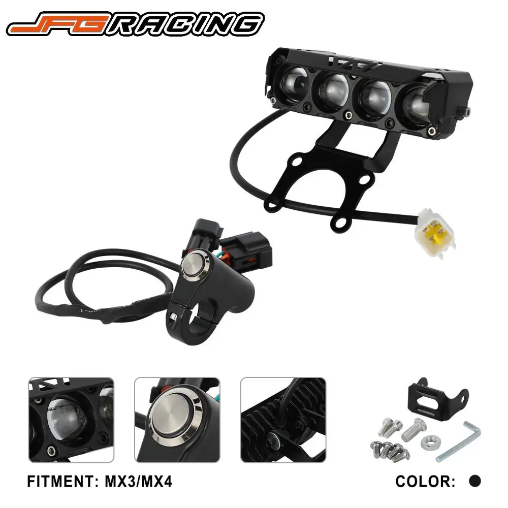 

Для Talaria Sting MX3 MX4 MX5 фара аксессуар для мотоцикла переключатель головного света водостойкая лампа дальнего света электрический велосипед для грязи