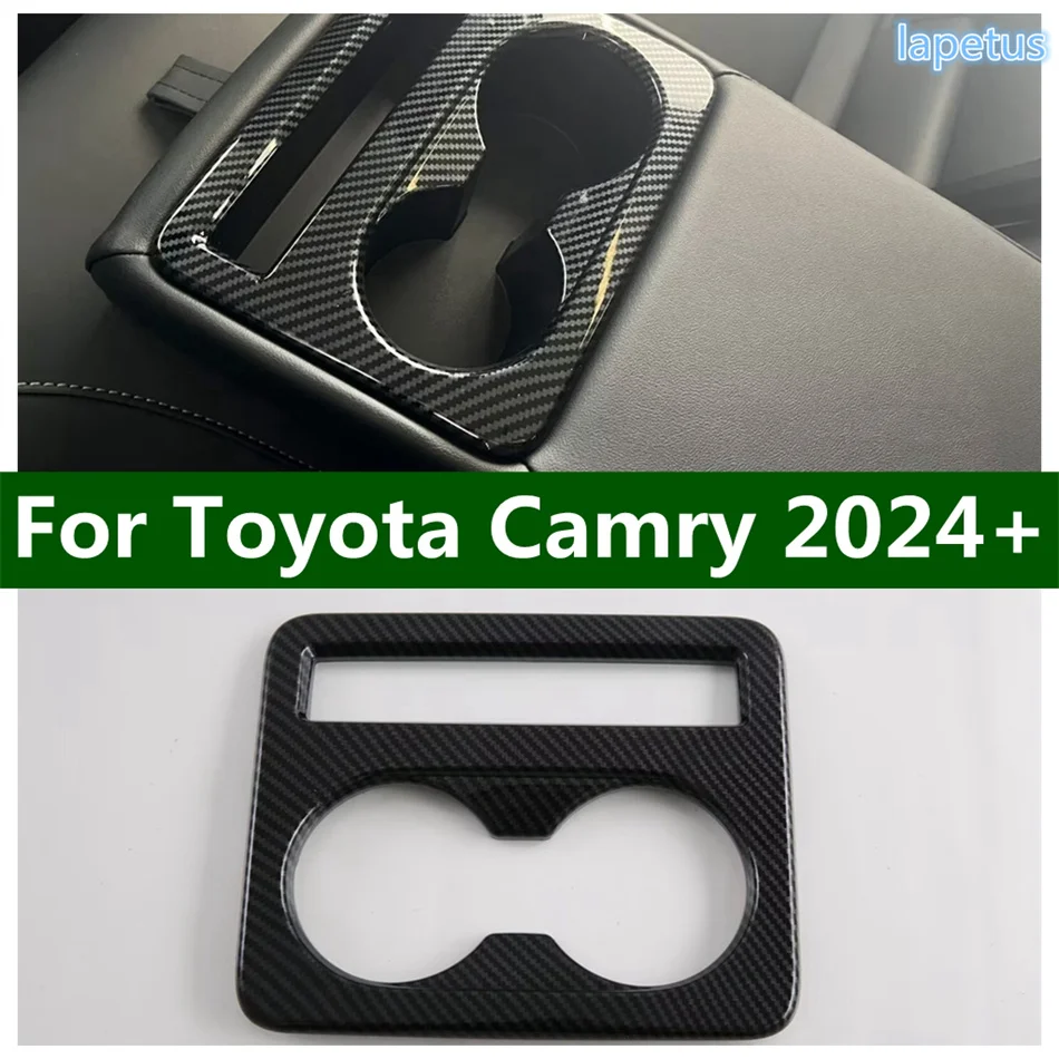 

Armrest Box Rear Water Cup Bottle Holder Decoration Panel Cover Trim Fit For Toyota Camry 2024 2025 Car Accessories