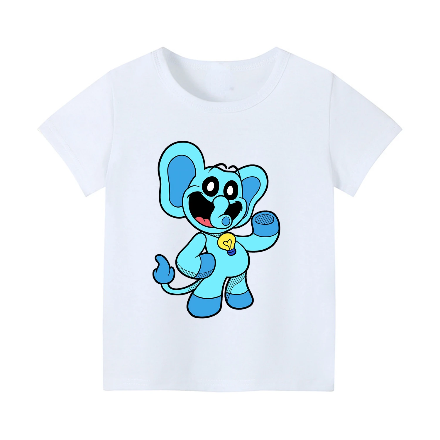 Catnap T Shirt for Boys Girls Smiling Critters T-shirt Summer Clothing Cute Anime Animal Clothes Comfortable Base Tops