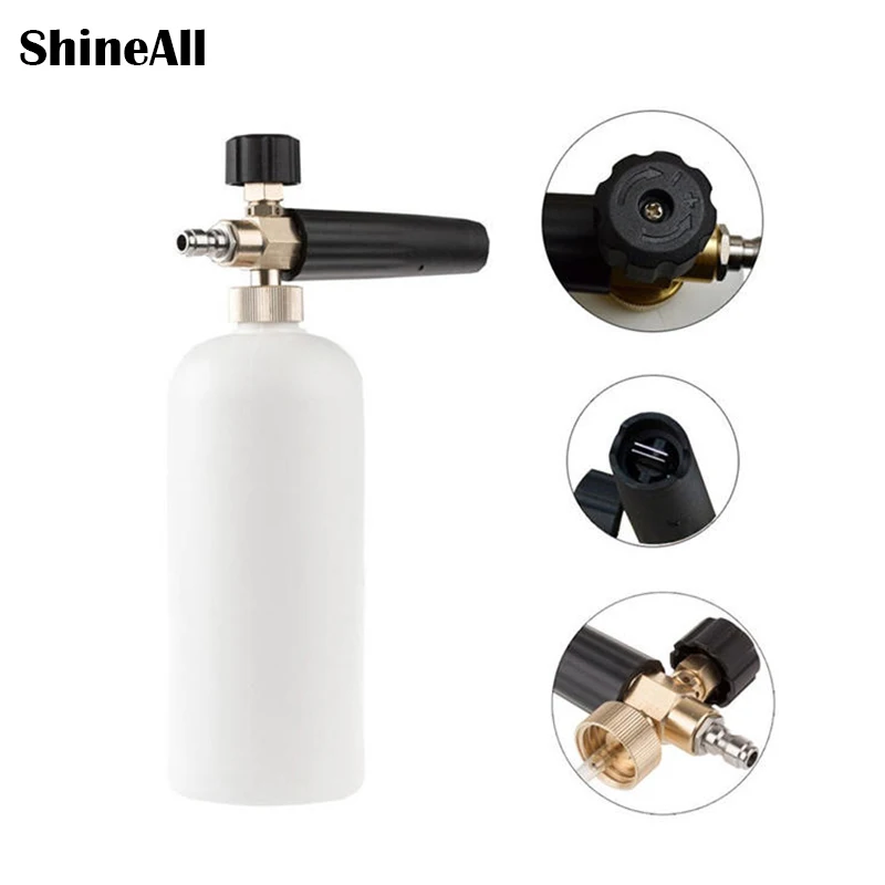 

1 шт. пенопластовая пушка для тяжелых условий эксплуатации, ударная волна, широкий вырез, регулируемая снежная пена и толстая пена с быстрым разъемом 1/4 дюйма