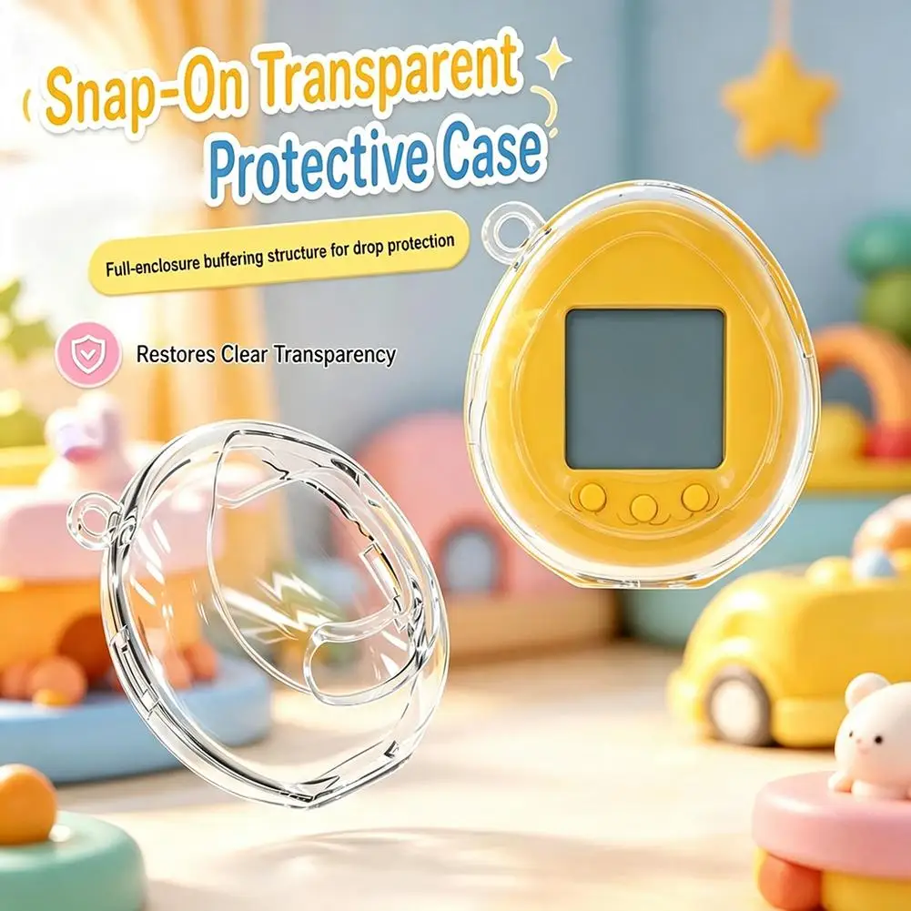 Transparent Protective Case for Tamagotchi Nano PC Dustproof Hard Shell Anti-Scratch Full Coverage Clear Cover Accessories