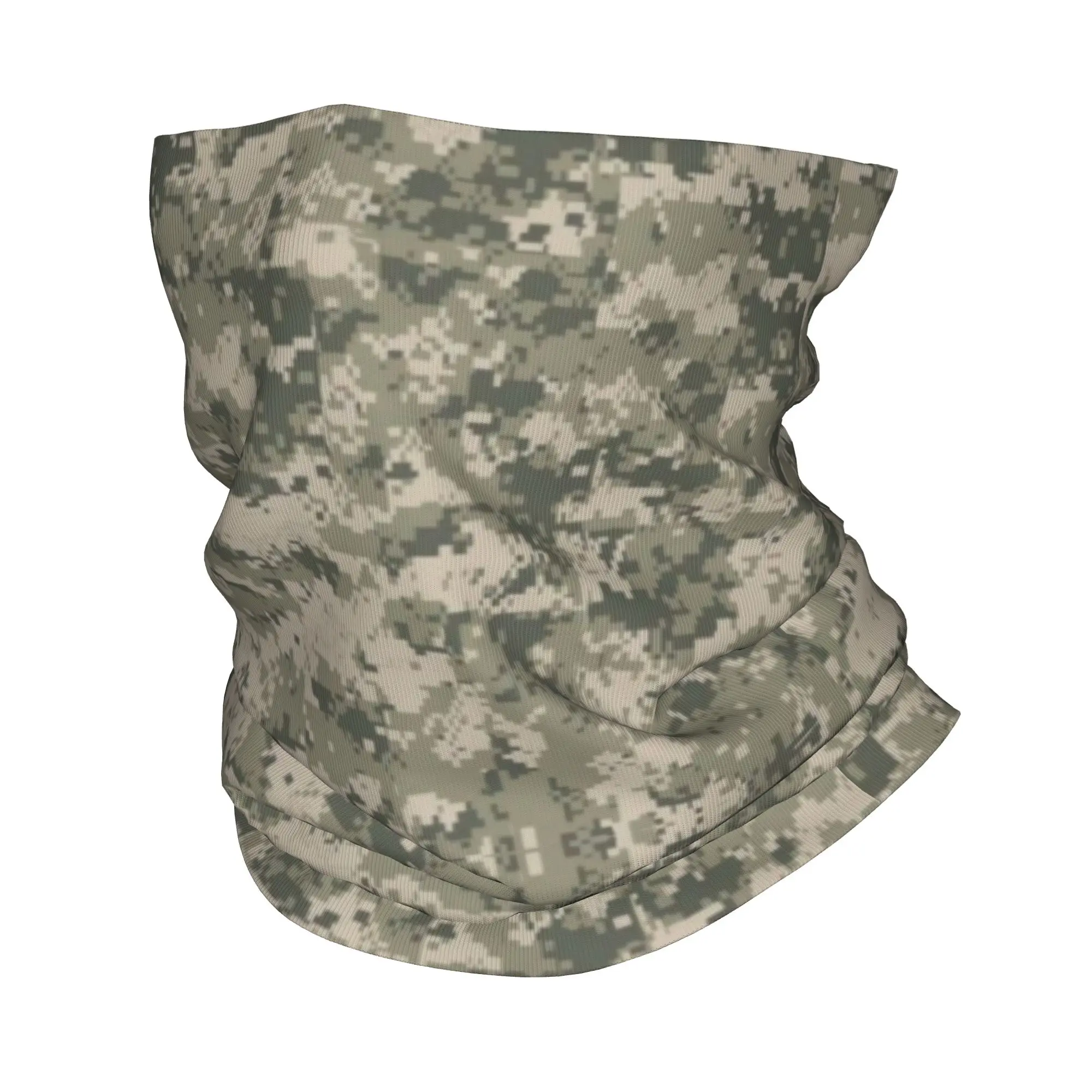 Custom Standard Military Camouflage Neck Gaiter Women Men UV Protection Winter Army Tactical Camo Bandana Scarf for Ski