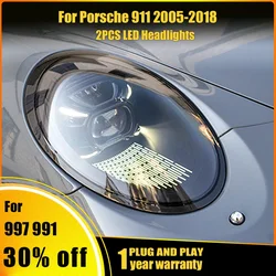 ν¬λ₯΄μ 911 ν€λλΌμ΄νΈμ© μλμ°¨ μ€νμΌλ§, 2005-2018 997 991, LED ν€λλΌμ΄νΈ νλ‘μ ν° λ μ¦, DRL ν€λ λ¨ν, μλμ°¨ μ‘μΈμ리