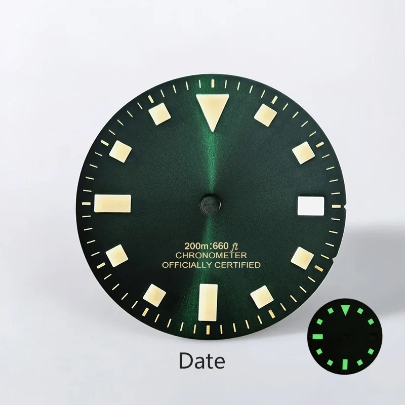 Pelagos Vintage Dial No Date GMT 50 Layers Lume Retro 28.5mm for NH34 Mod