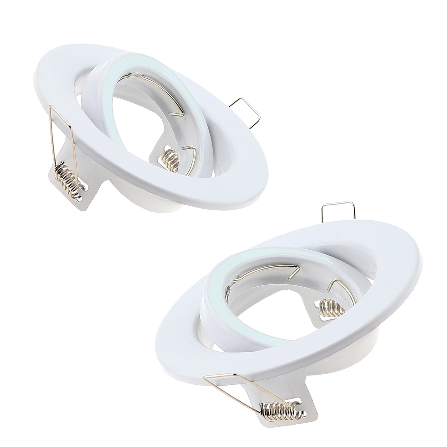 CE RoHs White Round LED Bulbs Fixture Ceiling Bulb Lamp Frame Recessed LED Spot light Frame GU10 MR16 Led Downlight Fittings