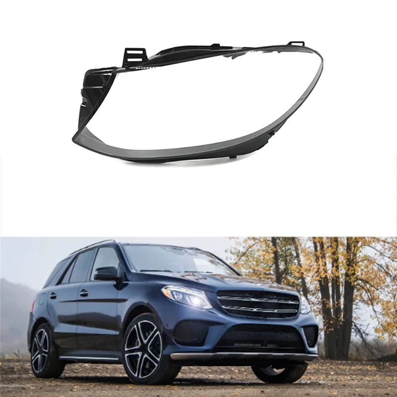 سيارة العلوي قذيفة غطاء مصباح غطاء للعدسات الشفافة غطاء المصباح ل GLE 300 400 450 2015-2019