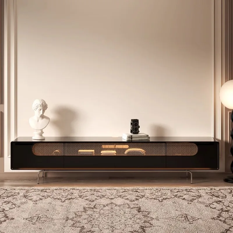 

Simple Modern Tv Stand Floor Mount Luxury Background Items Organizer Tv Stand Black Shelf Mobili Soggiorno Moderni Furnitures