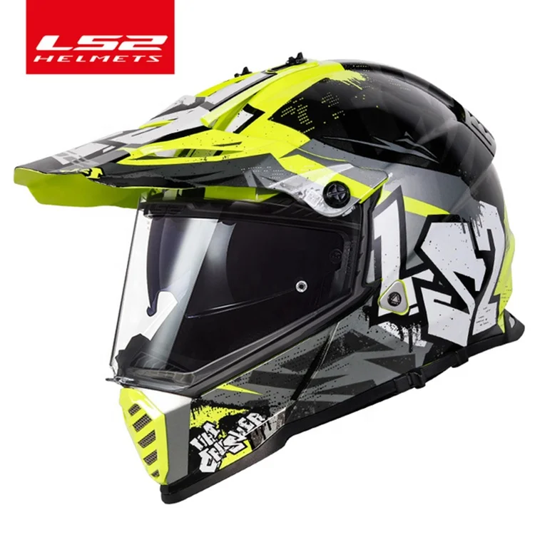 

LS2 Double Lens Motocross Off Road Racing Moto Helmet for ATV Dirt Bike Capacete Moto Casco Casque