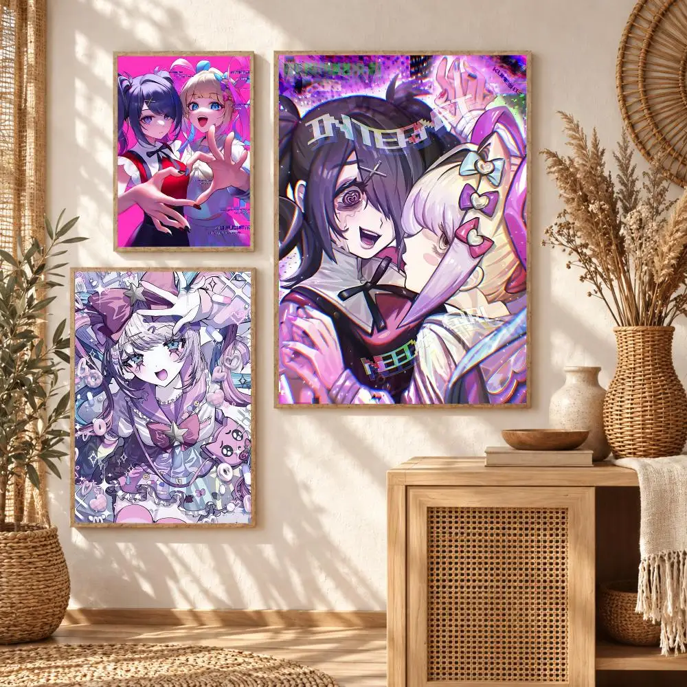 Cyber Anime Game N-Needy Girl Overdose Painting Calligraphy Modern Canvas Wall Art Prints for Living Room Decor | Wall Decals