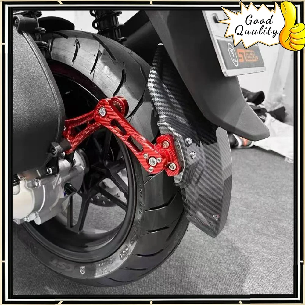 

For Loncin VOGE motorcycle SR250GT modified rear fender carbon fiber pattern adjustable fender rear back sand board accessories