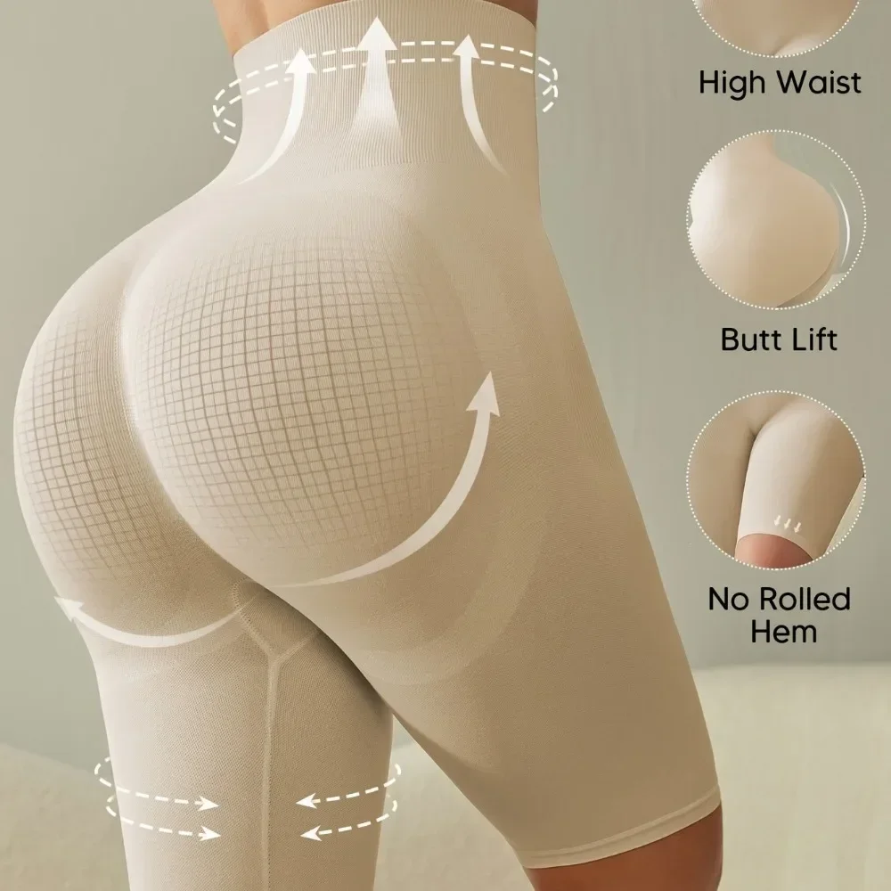 Women Seamless Butt Lifting Tummy Control Breathable Shapewear Postpartum Recovery Body Shaper Suspender Pants High Waist
