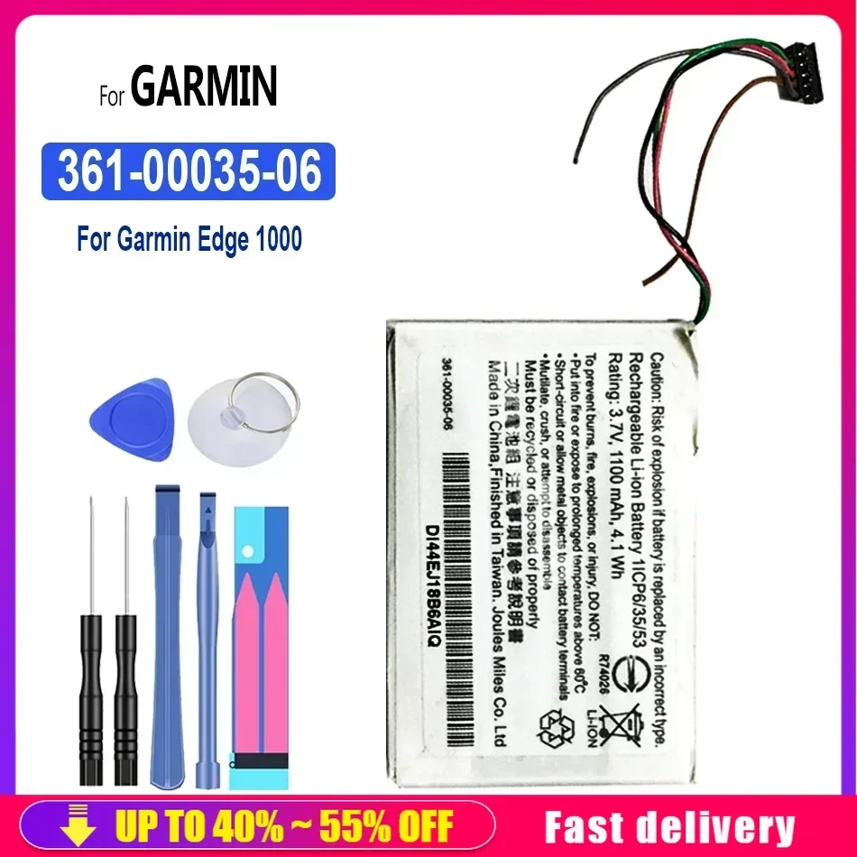 Mobile Phone Batteries For Garmin Edge 1000 Edge EXPLORE 1000 Approach G8 GPS Navigator DI44EJ18B60HK 1100mAh Portable Battery