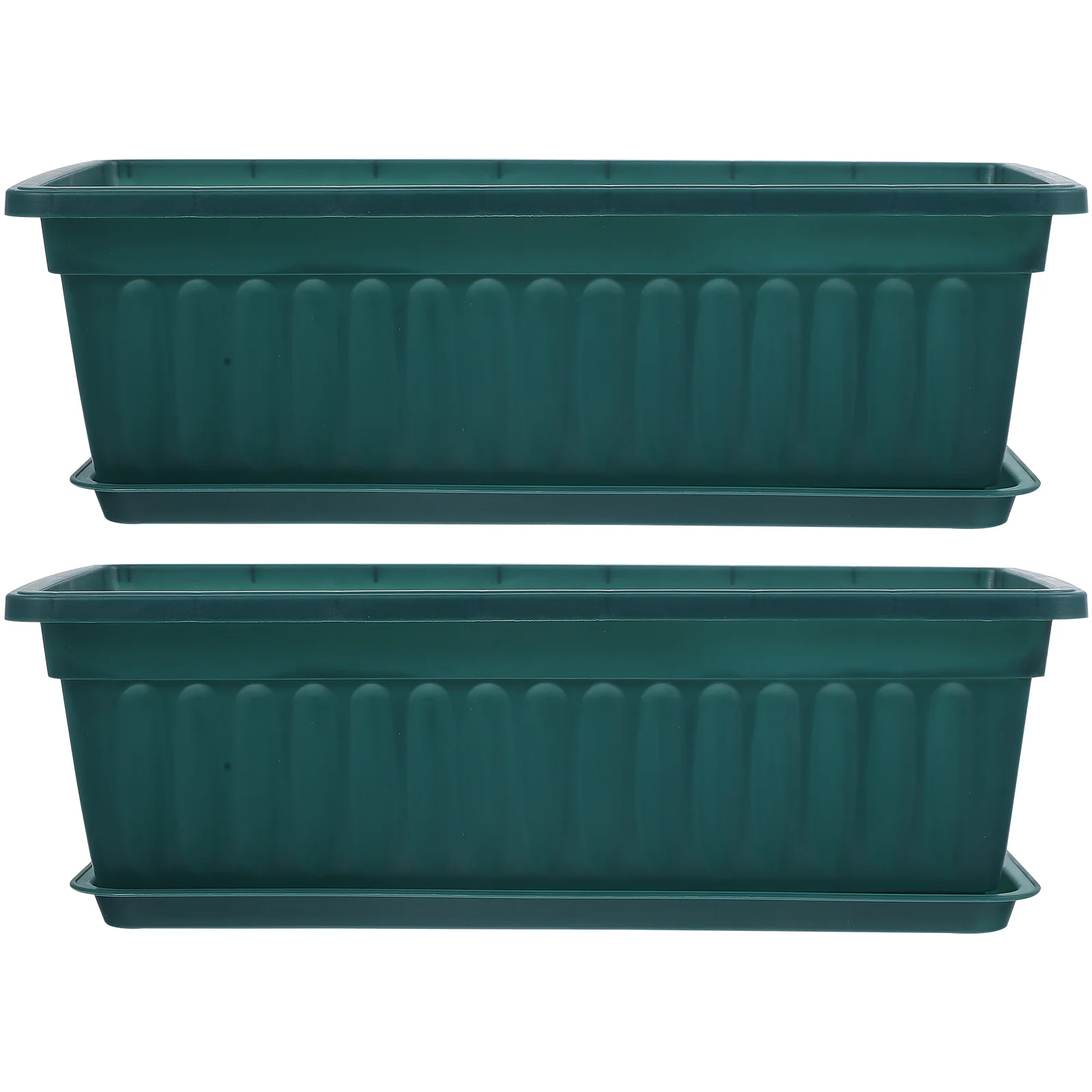 

2 Pcs Pots Vegetable for Plants Vegetables Planting Rectangle Garden Outdoor Planter