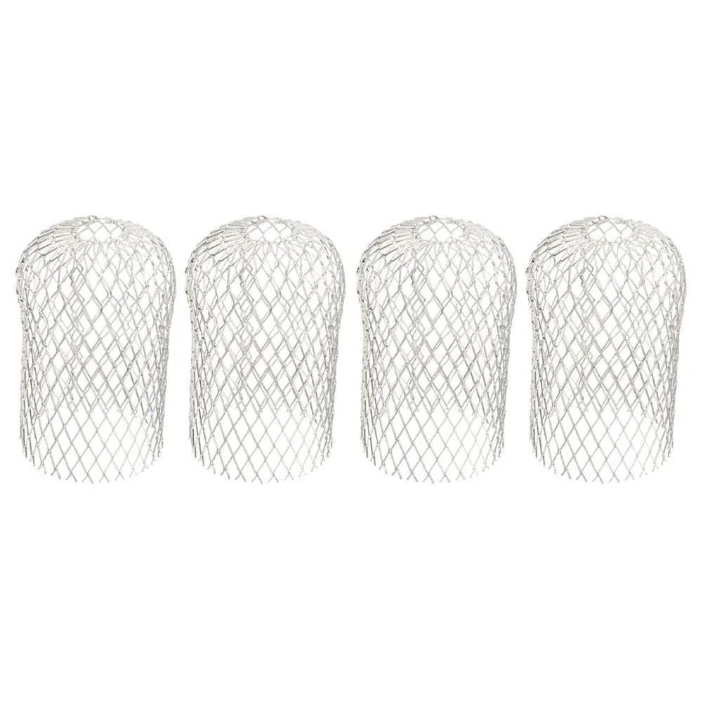 4 PCS Gutter Aluminum Mesh Gutter Leaf Debris Mud Trap Guards Drain Pipe Cover Downpipe Gutter Guards Set