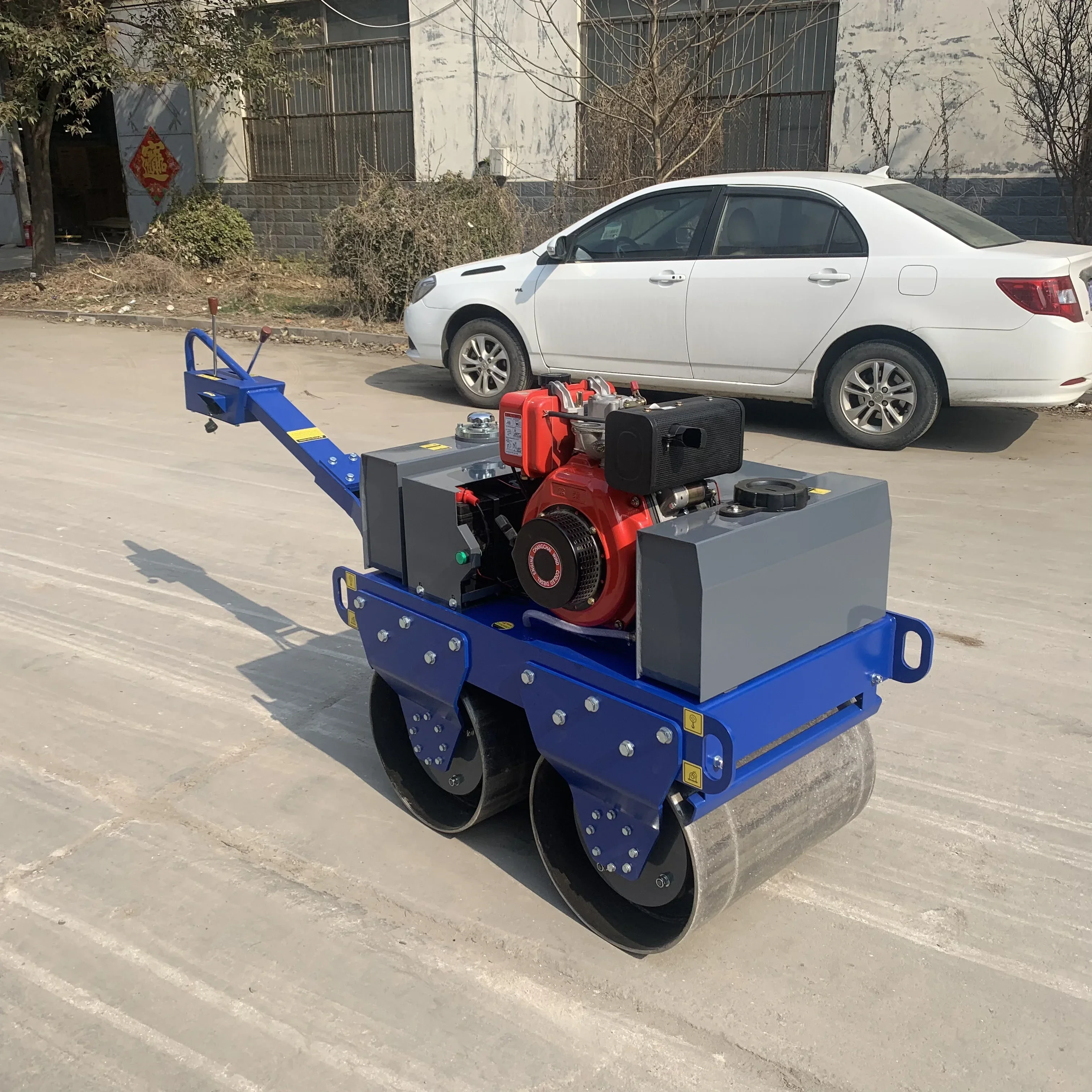 Mini Rollers CE EPA Certified 500 600 800kg Walk-behind Vibratory Rollers For Concrete Soil Asphalt Compaction