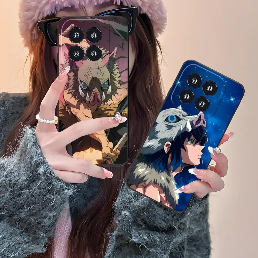 

Чехол для телефона Demon Slayer Inosuke для Xiaomi 15 14 13 12 Mi 11 T Ultra Lite Pro S X 5G с цветным принтом, защитный роскошный чехол