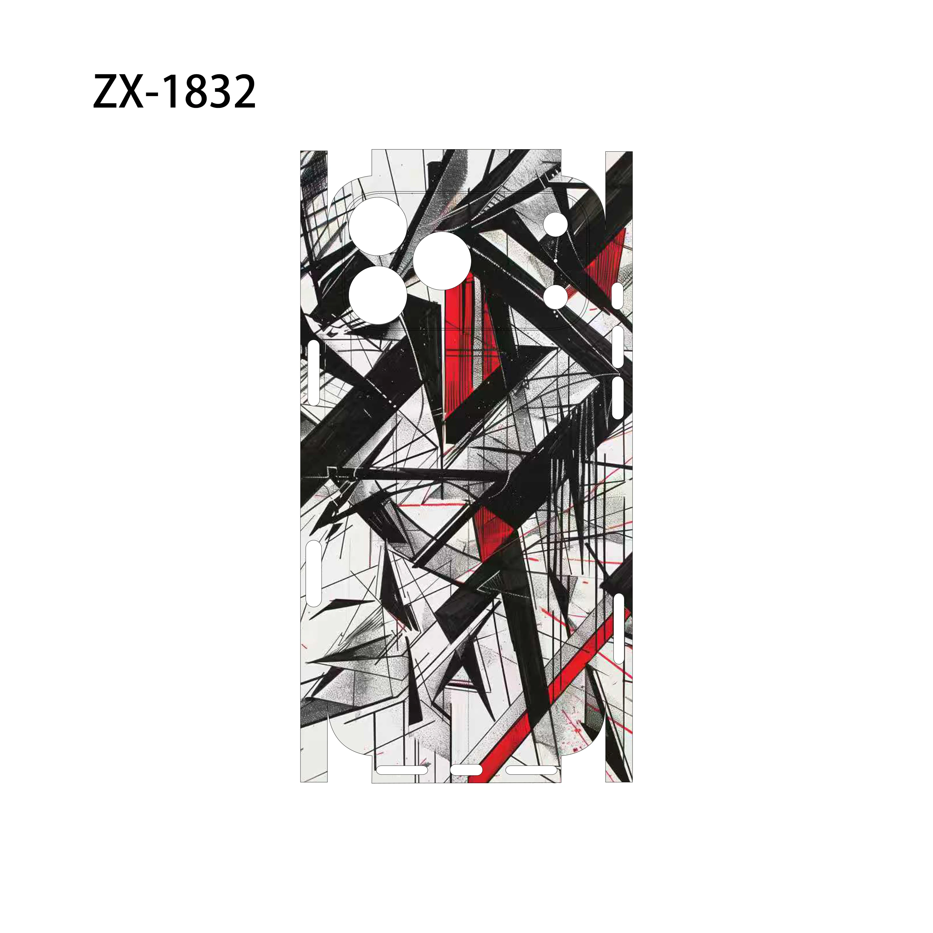 For Apple iPhone 17 16 15 14 IPhone13 Pro Max Full Body Back Cover Decal Skin 3D Colorful Rear Protective Sticker Film