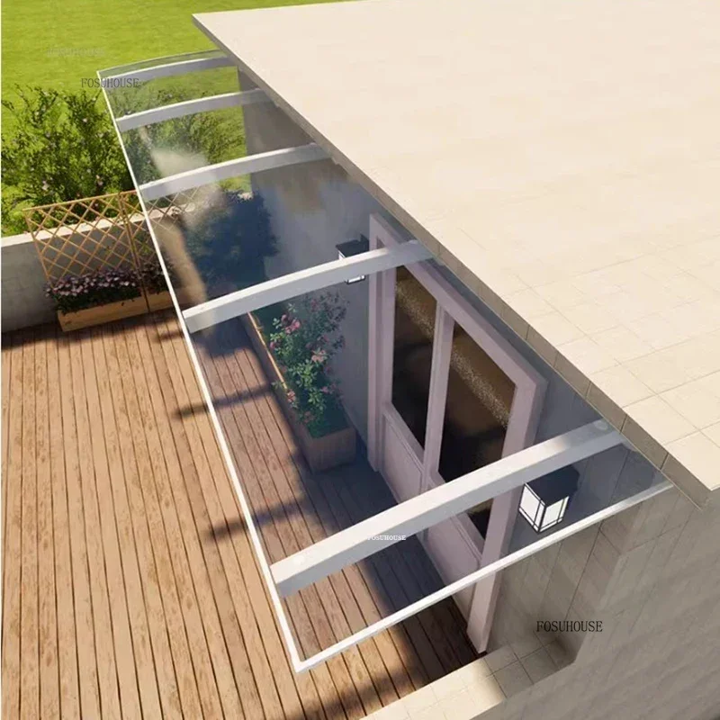 ✿。Villa Window Gazebos Imitation Glass Door Luxury Shed Endurance Board Silent Transparent ATent Outdoor Rainproof Awnings A%