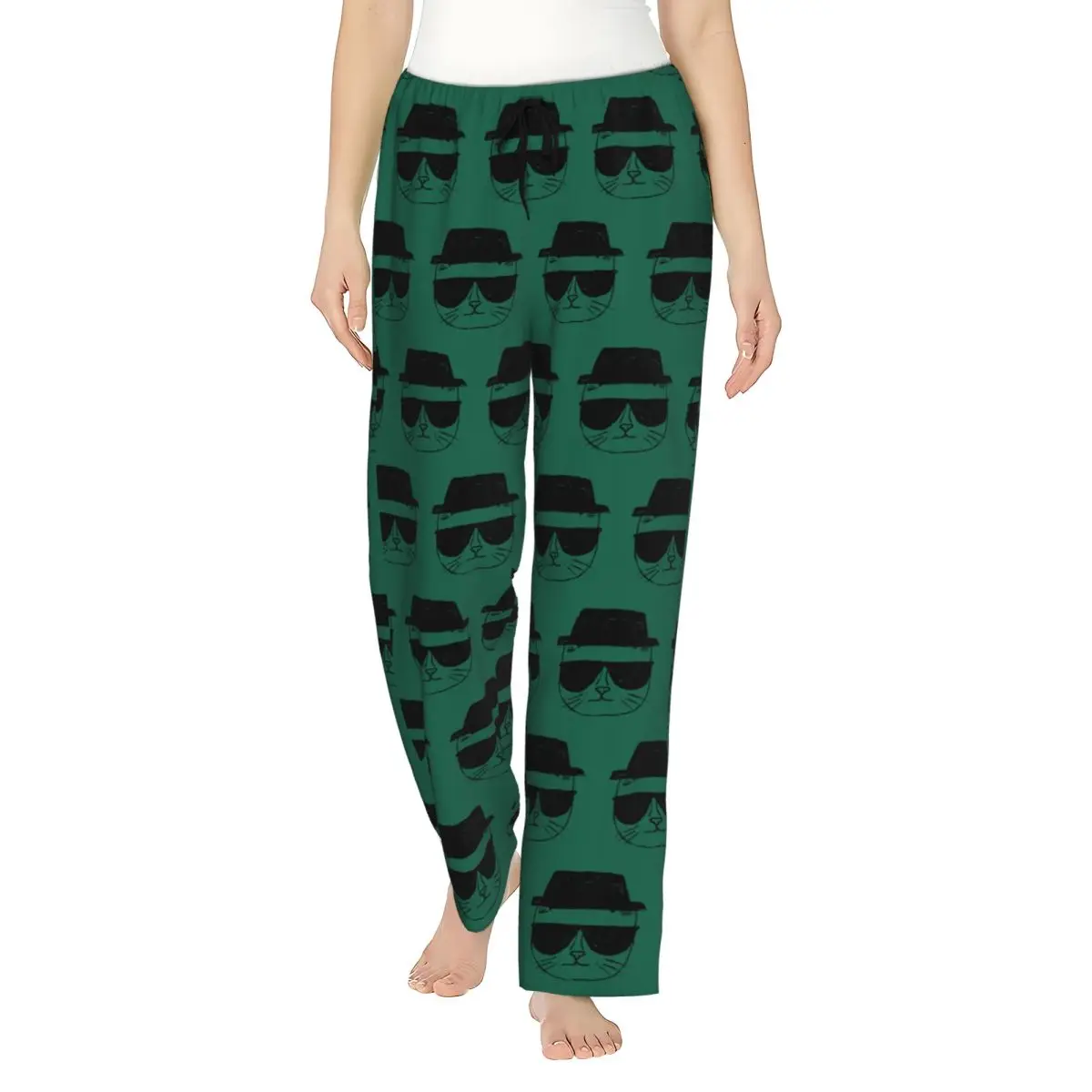 

Women's Pyjama Pants Heisenberg Cat Breaking Bad Lounge Pants with Pockets Sleepwear