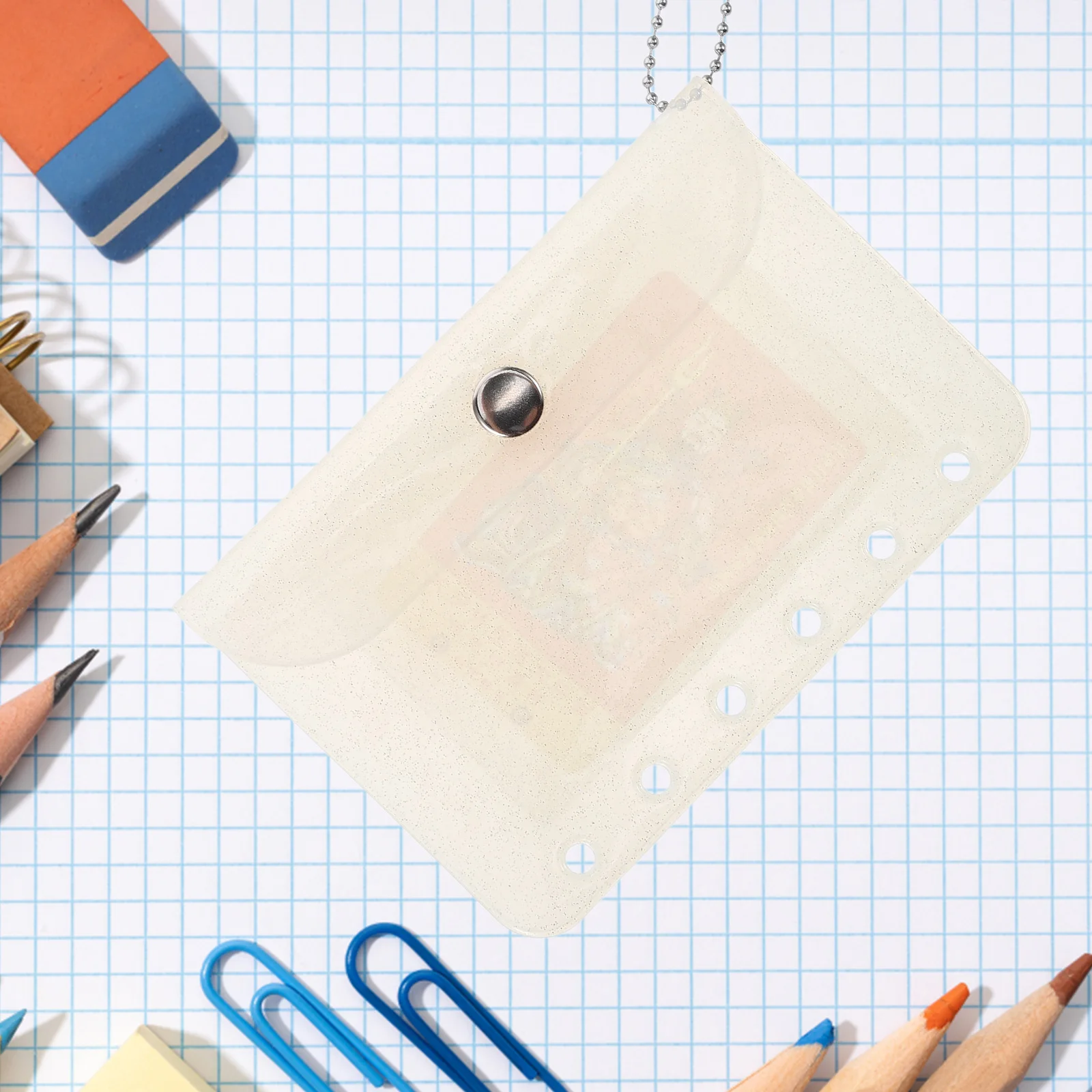 

Clear Card Holder A7 Plastic Case Small Transparent Pockets Photo PVC Material Stylish Organizer for Various Occasions