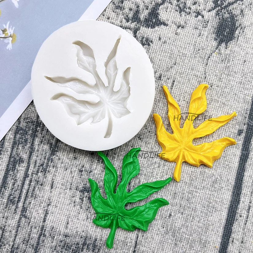 Leaf Maple Leaves Silicone Sugarcraft Mold Resin Tools Cupcake Baking Mould Fondant Cake Decorating Tools