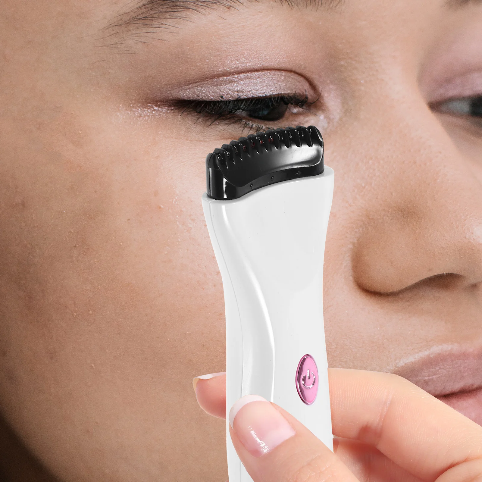 

Heated Eyelash Curler Electric Portable Smart Temperature Control Beauty Device Quick Heating Travel Friendly Rechargeable