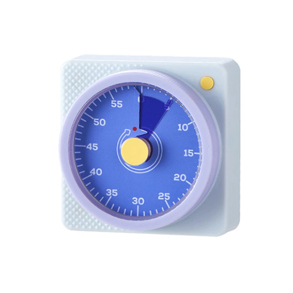 Visual magnetic timer with 60-minute countdown for managing tasks cooking and workouts with distraction-free alerts
