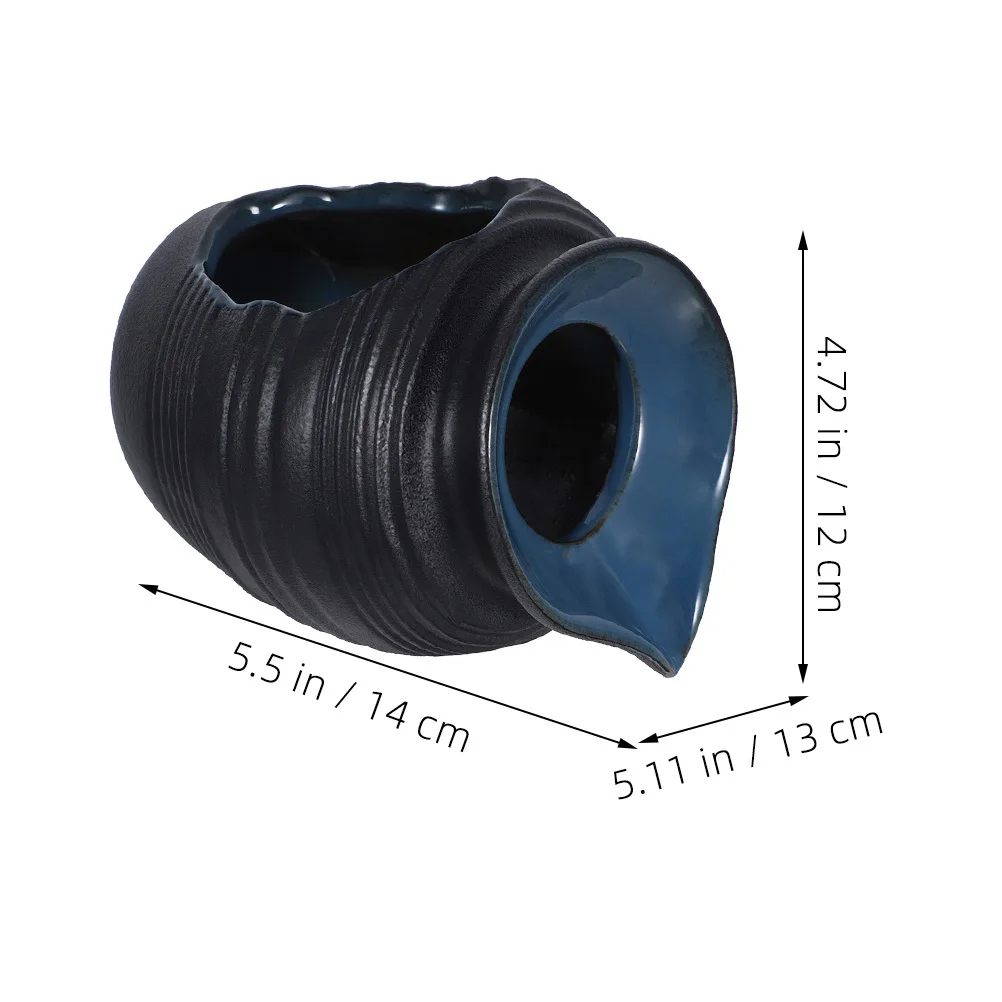 جرة سيراميك شلال متداولة لحفظ الأسماك ديكور فني قديم مع صناعة متقنة الأكسجين تعزيز ترشيح المياه