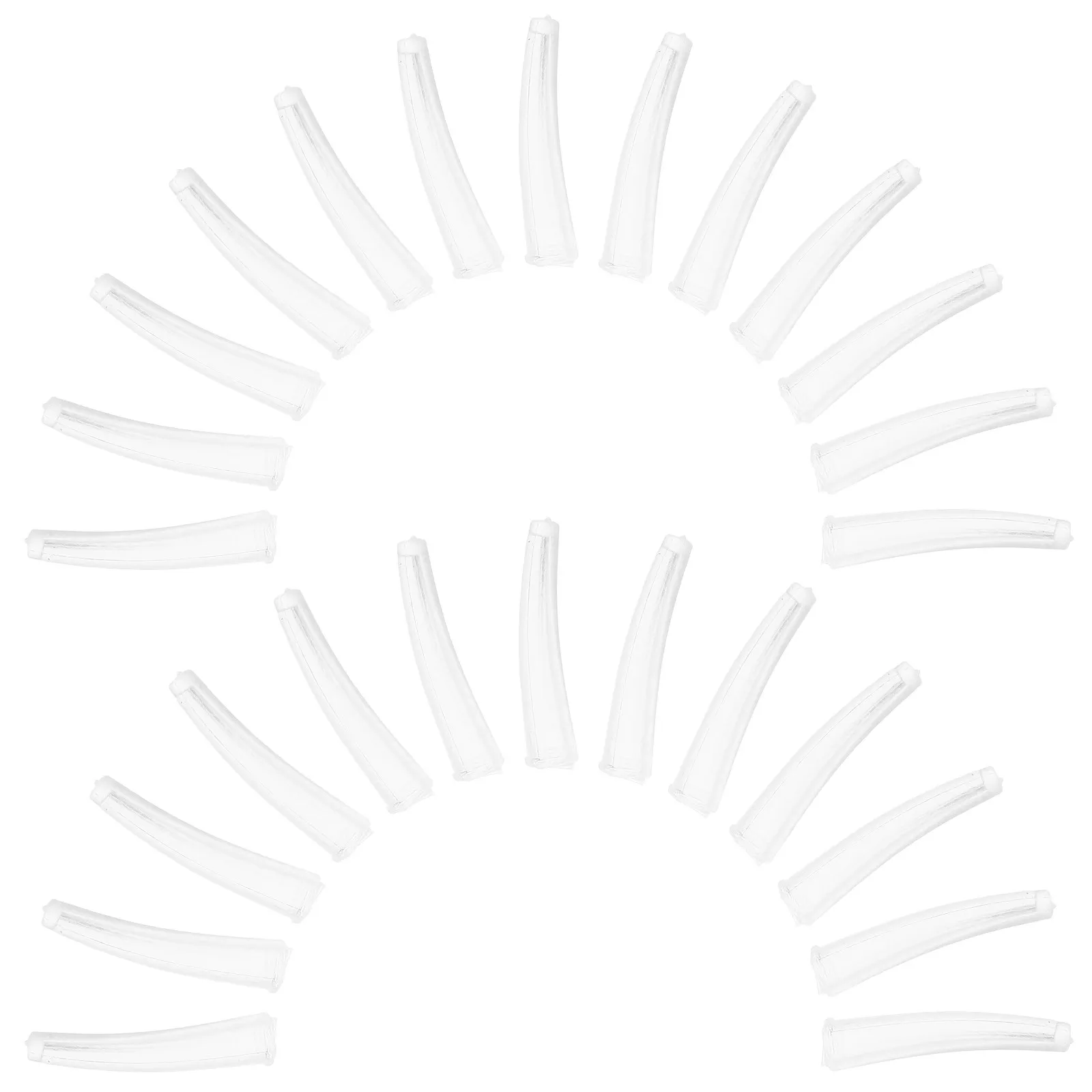 

100Pcs Clear Tweezer Tip Protectors Transparent Non-Slip Sleeve Covers for Eyelash Extension Grafting Eyebrow Tweezers Precision