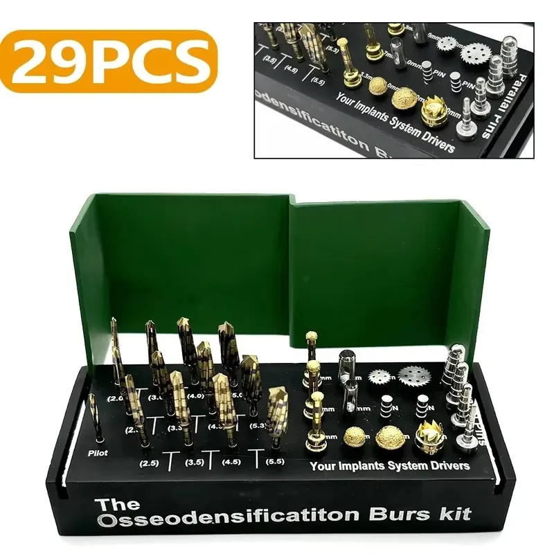 Burs Kit Tool Alveolotomy System Drivers Drills Ridge Expansion Cutting