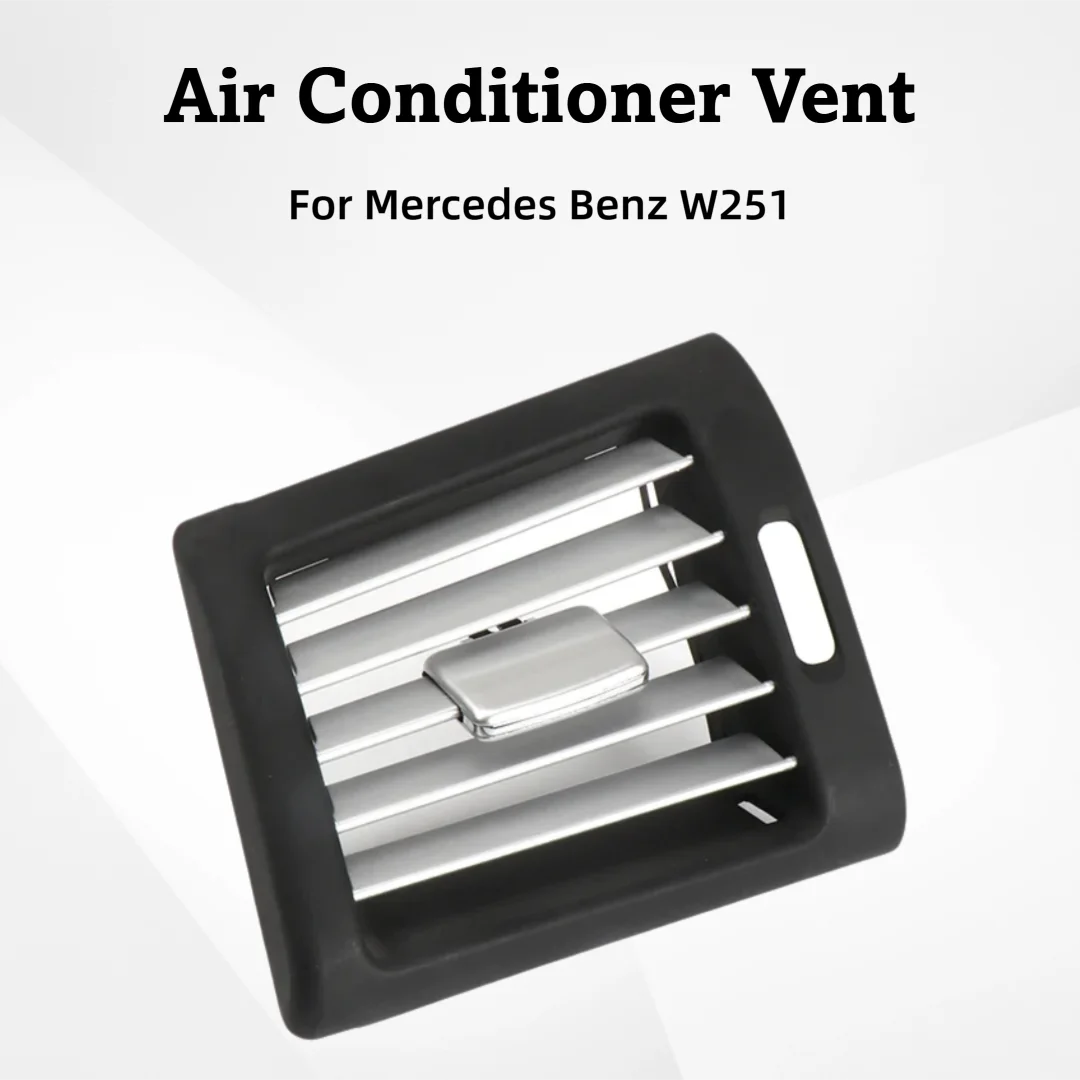 For Mercedes Benz W251 2009-2018 R300 R320 R350 R400 R500 Front Rear Fresh Air Conditioner Chromed AC Vent Outlet Grille Cover