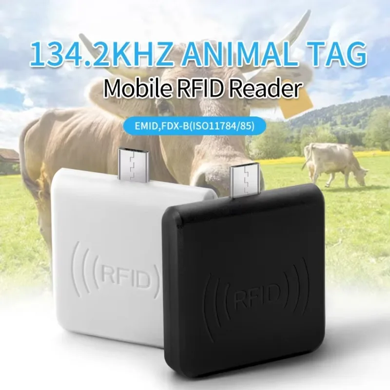Microchip Reader for Android Phone Pet Chip 134.2Khz Animal Tag Card Reader