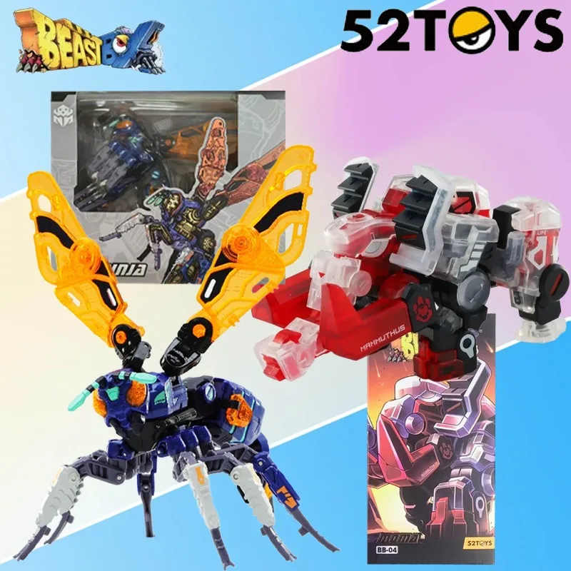 

52TOYS Оригинальная подвижная трансформируемая модель BEASTBOX Series BB-04 Mammoth- Final, BB-38TN Bizarre Ninja, коллекция игрушек