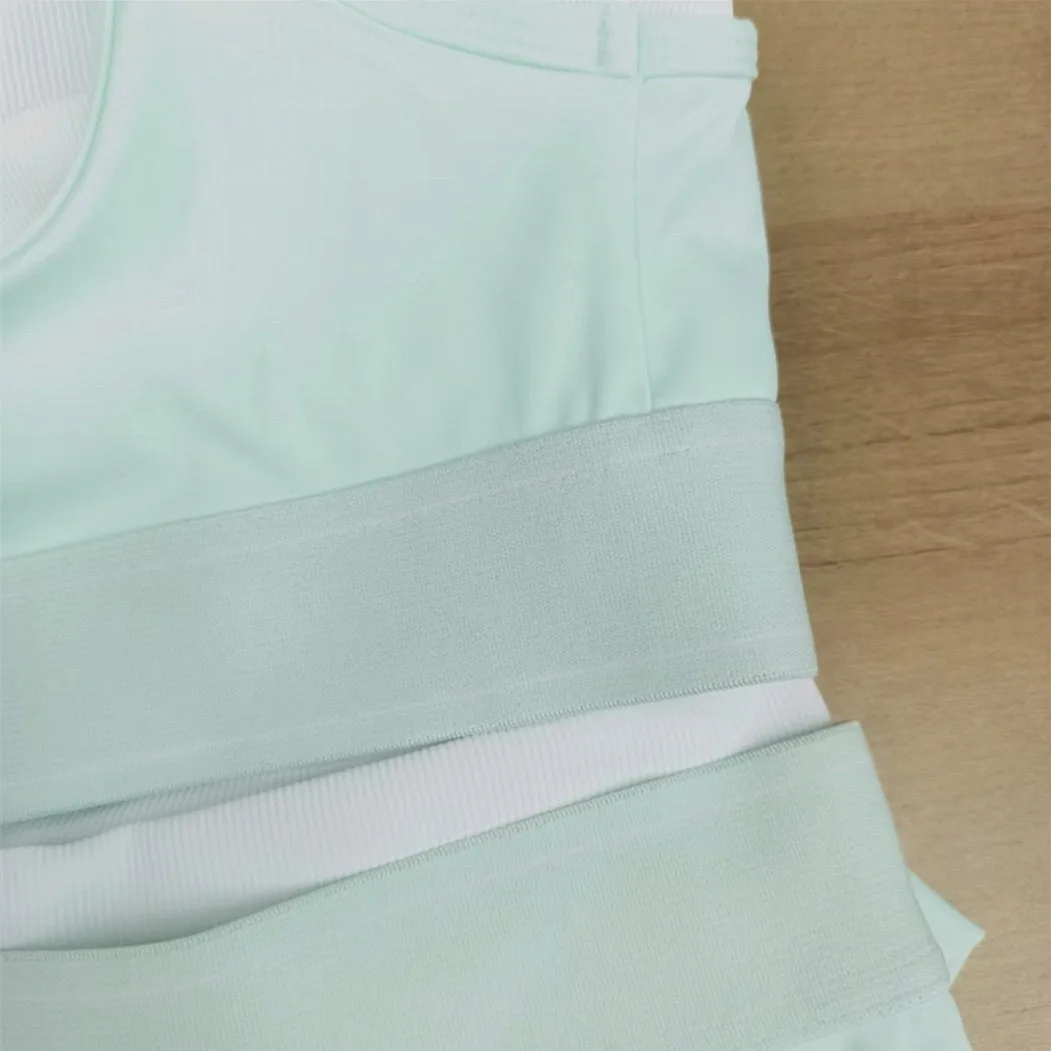 2PCS Yoga Set Women Outfits Sports Bra Workout Clothes Sportswear Gym High Waist Legging Fitness Tennis Skirt Active Suits XP62 - view 6