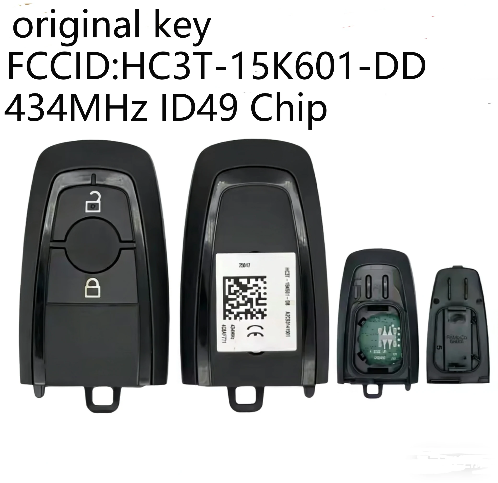 

OEM HC3T-15K601-DD Original Smart Remote Control Key For Ford Ecosport Raptor Ranger PXIII PROX 434MHz ID49 Chip