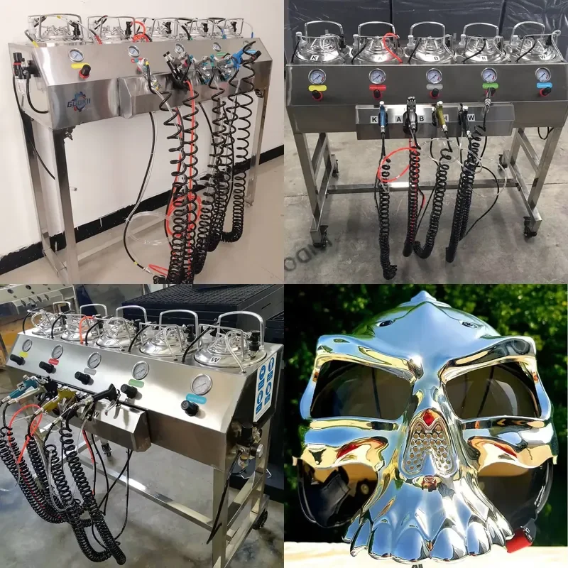 for GookiiTech 10L High Efficiency Chrome Plated Gun System Competitive Metal Surface Furniture Art Coating Price
