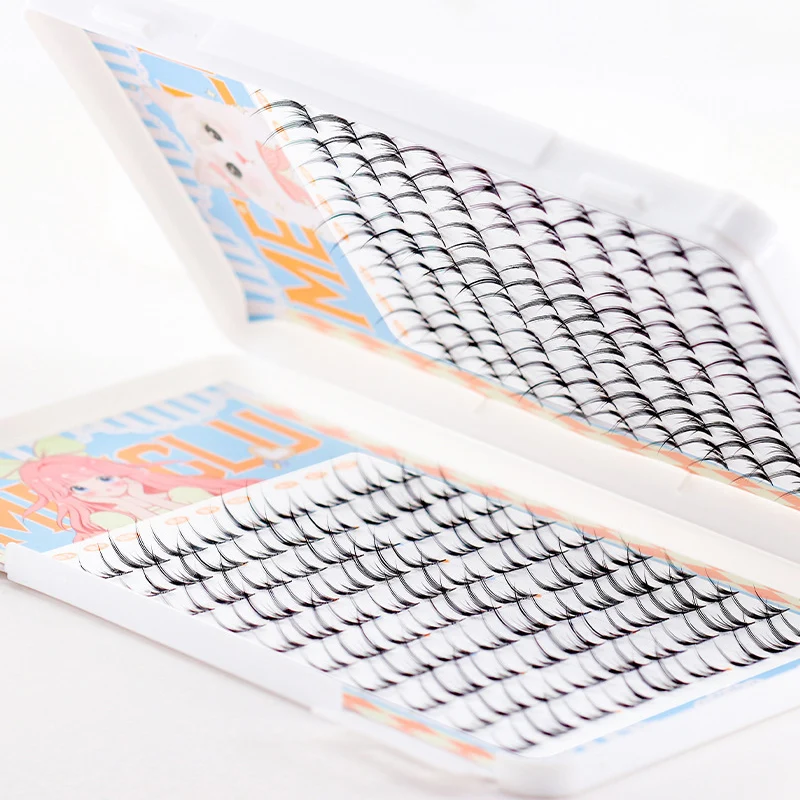 Eyelash Book 20 rows false eyelashes Segmented Lashes Black Band Sunflower Eyelashes Natural Soft Fairy lash Large Capacity