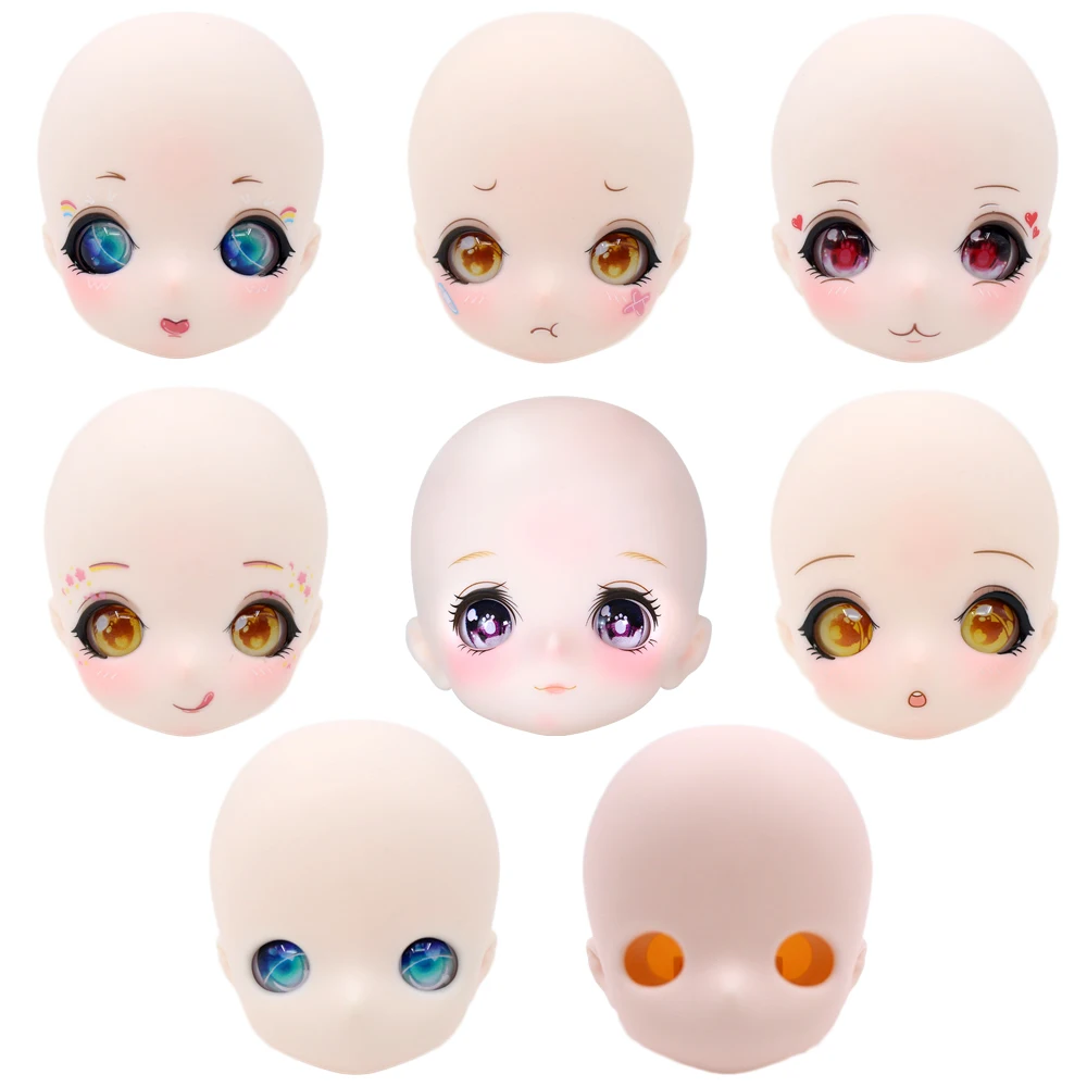 Dream Fairy 1st Generation Head fit for 1/4 & 1/6 BJD Body two-dimensional cute anime expression craniotomy version SD