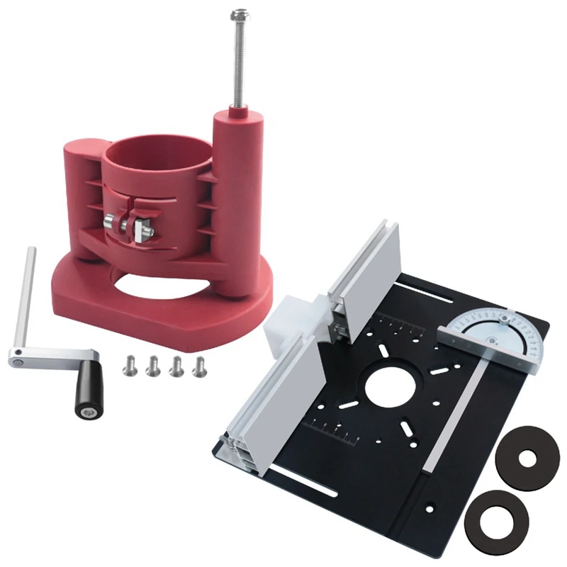 Precision Router Table Lift System Router Plate Insert Set Router Lift For Quick,Accurate,Reliable & Repeatable Setups